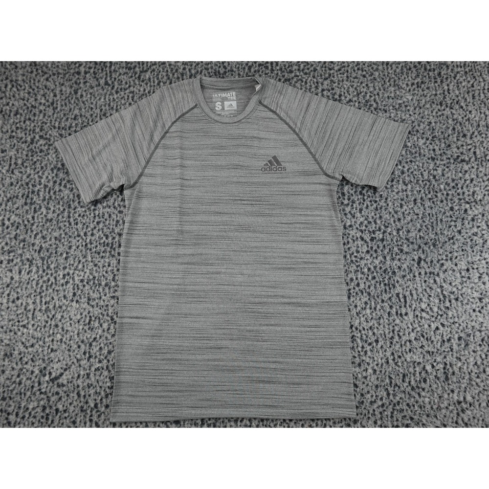 Adidas Ultimate Tee Mens Small Grey NEW Short Sleeve Climalite Shirt AZ7749